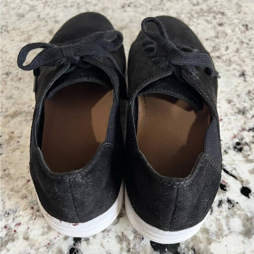 Womens Fitflop Sneakers Lace Up Valentia Metallic Black Shoes AB4-001 - Picture 5 of 13